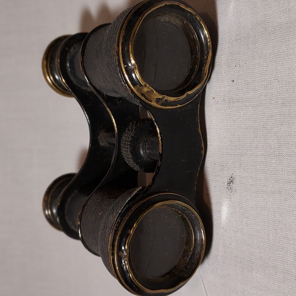 Vintage 1930s Jumelle Chevalier Opera Glasses Binoculars Brass Leather - Picture 5 of 8